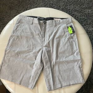 Men’s volcom shorts grey size 36 new with tags